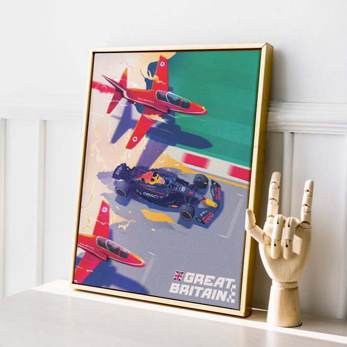 Silverstone Red Bull 2023 F1 Poster