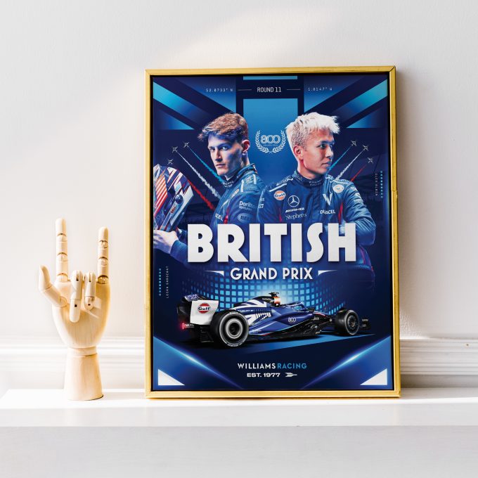 Silverstone Williams 2023 F1 Poster