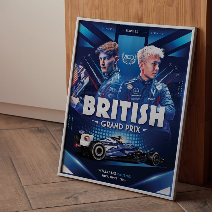 Silverstone Williams 2023 F1 Poster