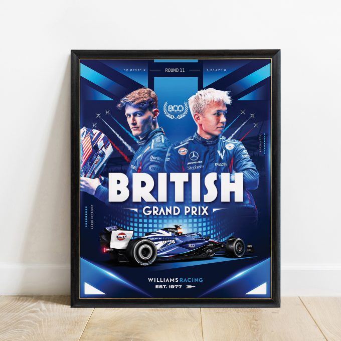 Silverstone Williams 2023 F1 Poster