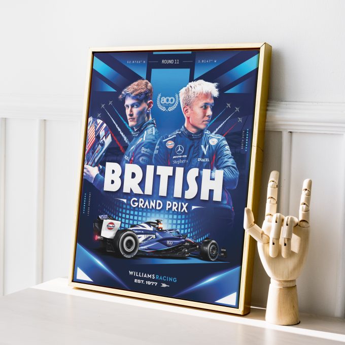Silverstone Williams 2023 F1 Poster