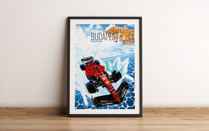 Ferrari F1 Poster Hungary 2023