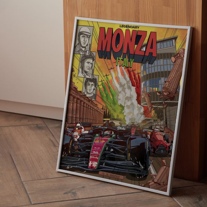 Italy 2023 Alfa Romeo F1 Poster