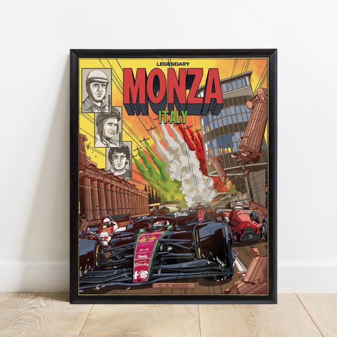 Italy 2023 Alfa Romeo F1 Poster