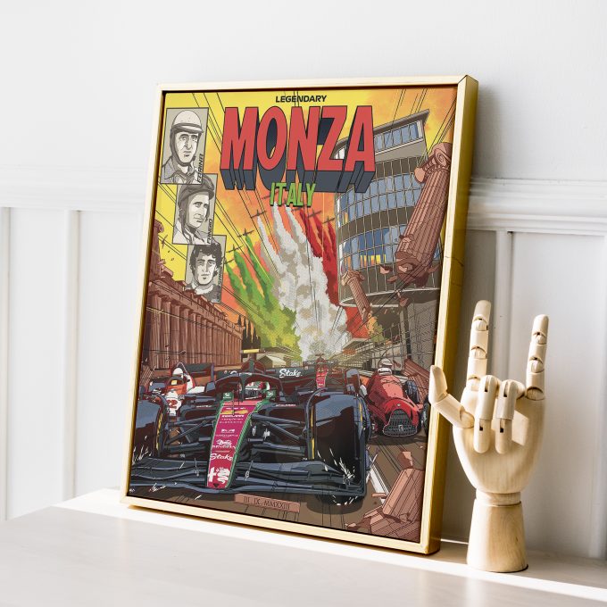 Italy 2023 Alfa Romeo F1 Poster