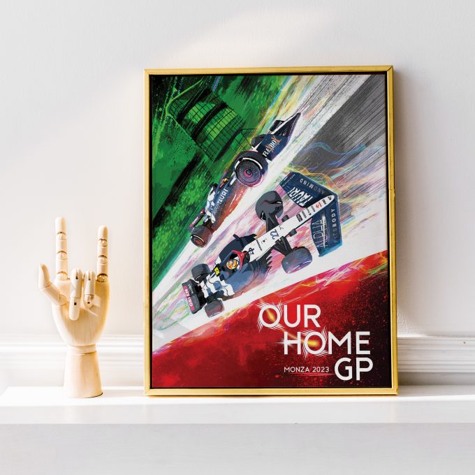 Italy 2023 Alpha Tauri F1 Poster
