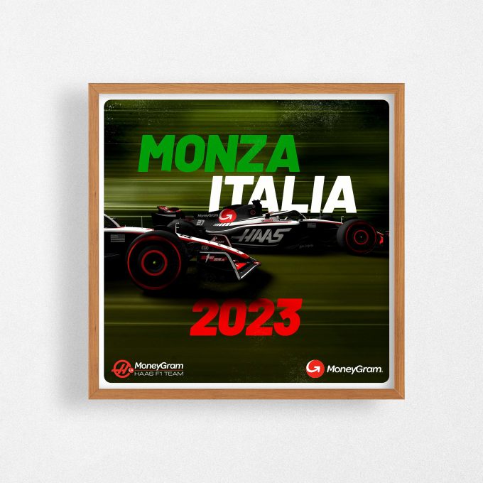 Italy 2023 Haas F1 Poster