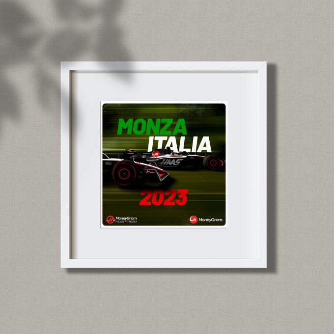 Italy 2023 Haas F1 Poster