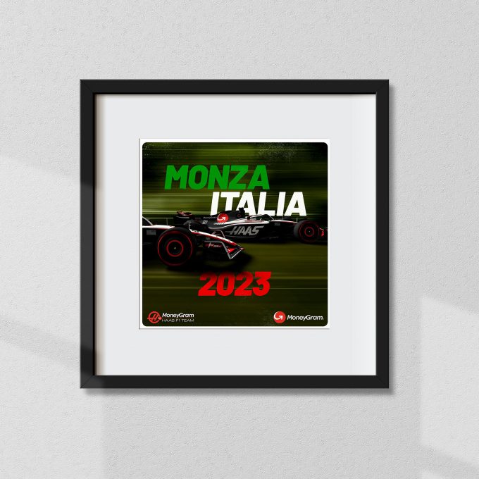 Italy 2023 Haas F1 Poster
