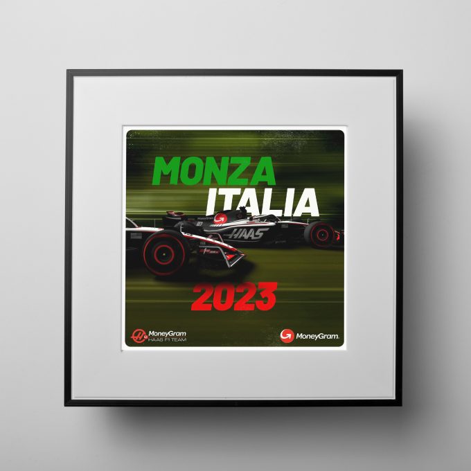 Italy 2023 Haas F1 Poster