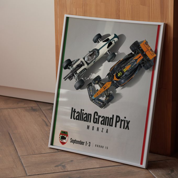 Italy 2023 McLaren F1 Poster