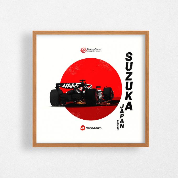 Japan 2023 Haas F1 Poster