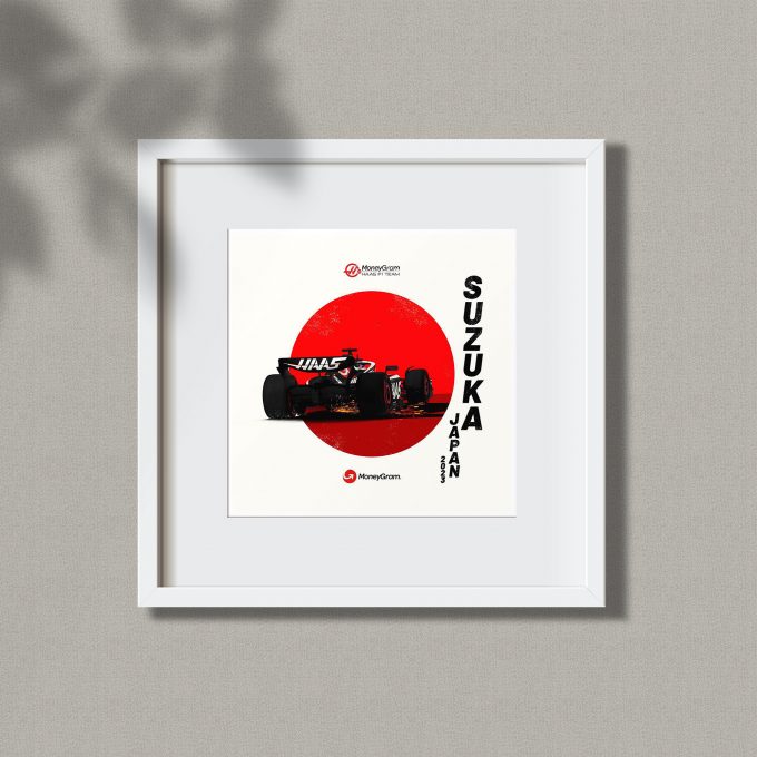 Japan 2023 Haas F1 Poster