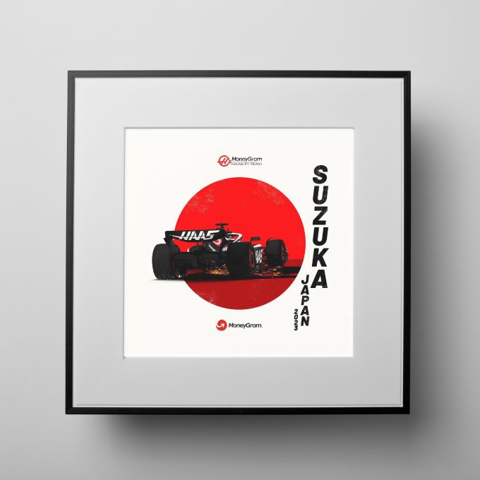 Japan 2023 Haas F1 Poster