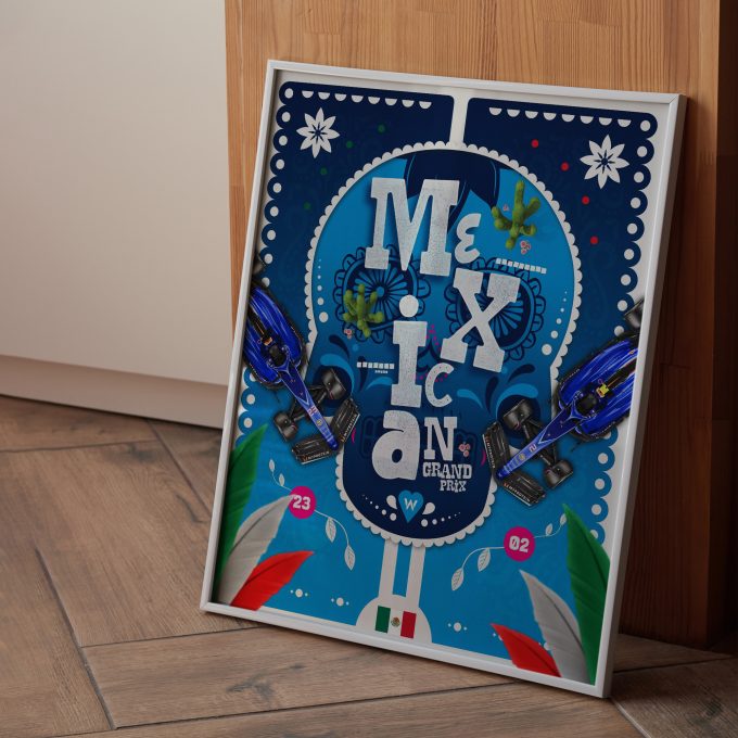 Mexico 2023 Williams F1 Poster