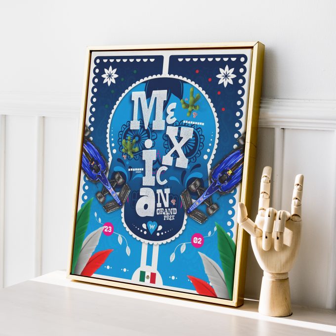 Mexico 2023 Williams F1 Poster