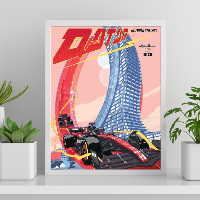 Qatar 2023 Alfa Romeo F1 Poster