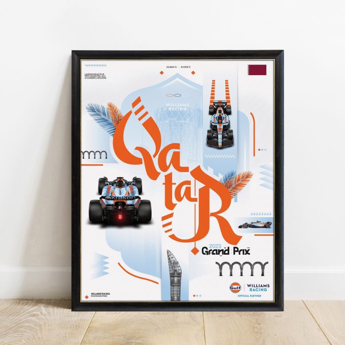 Qatar 2023 Williams F1 Poster