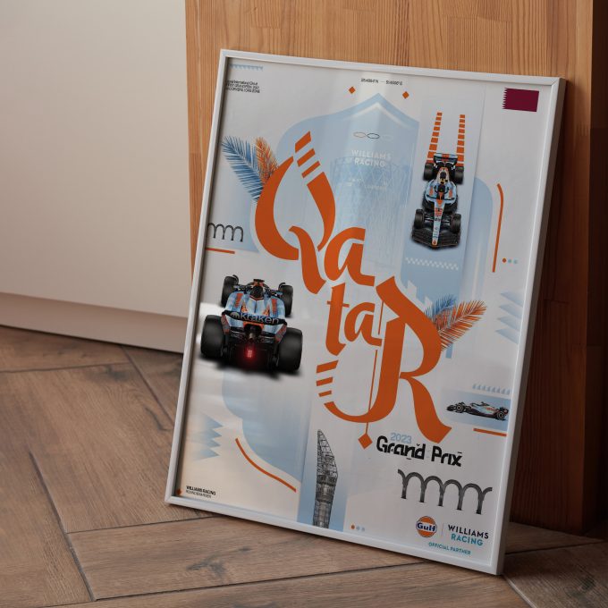 Qatar 2023 Williams F1 Poster