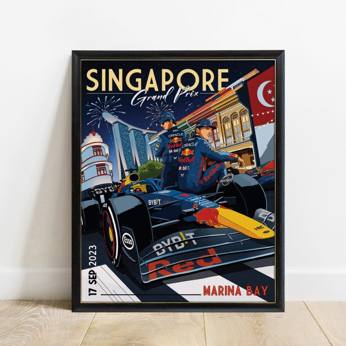 Singapore 2023 Red Bull F1 Poster