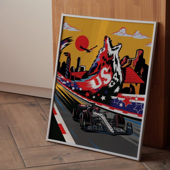 USA 2023 Alpha Tauri F1 Poster
