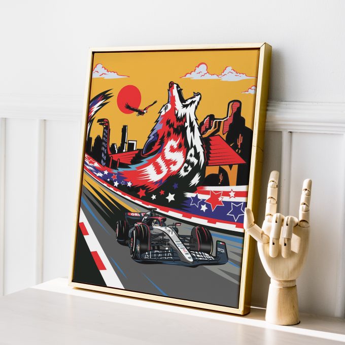 USA 2023 Alpha Tauri F1 Poster