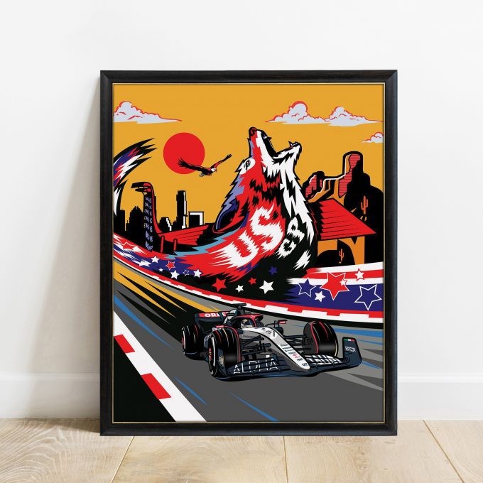 USA 2023 Alpha Tauri F1 Poster