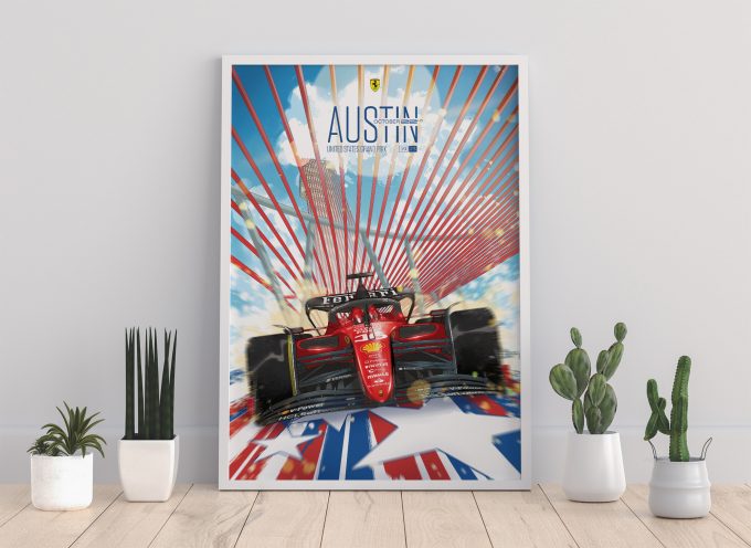 USA 2023 Ferrari F1 Poster