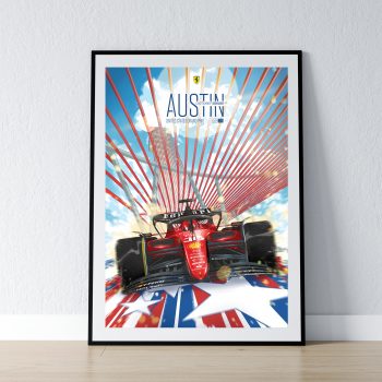 USA 2023 Ferrari F1 Poster