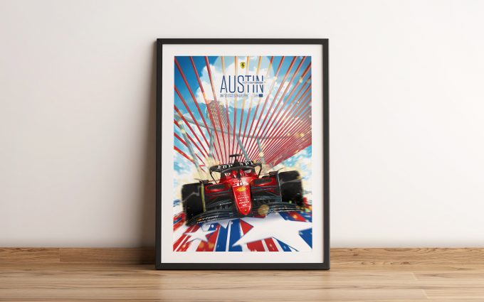 USA 2023 Ferrari F1 Poster