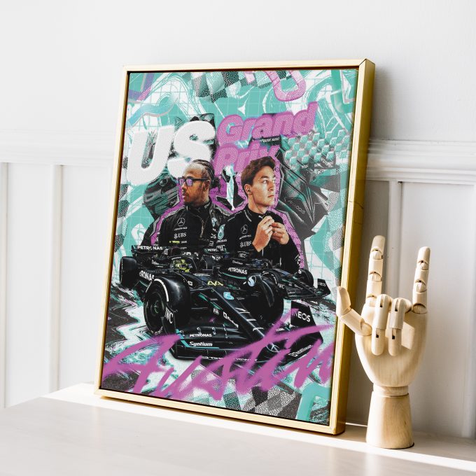 USA 2023 Mercedes F1 Poster