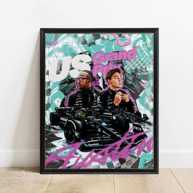 USA 2023 Mercedes F1 Poster