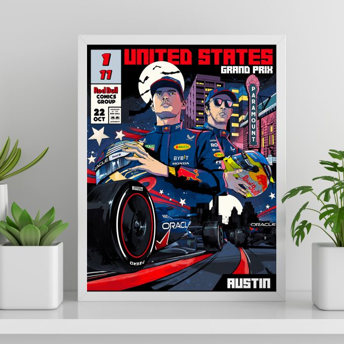 USA 2023 Red Bull F1 Poster