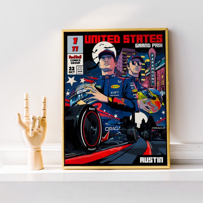 USA 2023 Red Bull F1 Poster