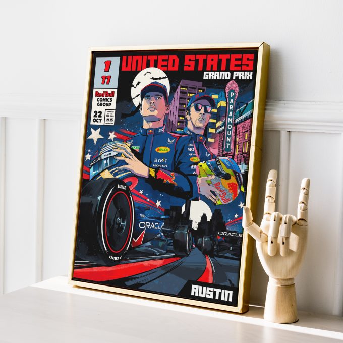 USA 2023 Red Bull F1 Poster