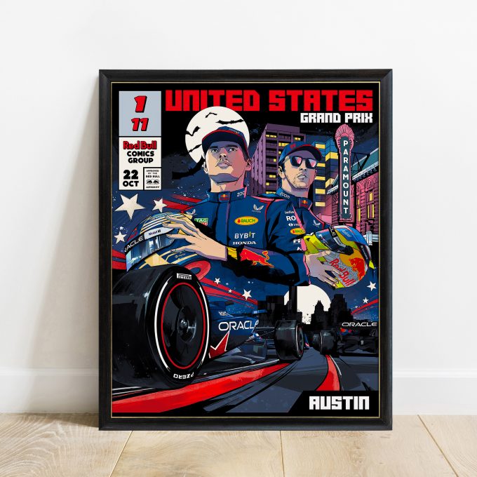 USA 2023 Red Bull F1 Poster