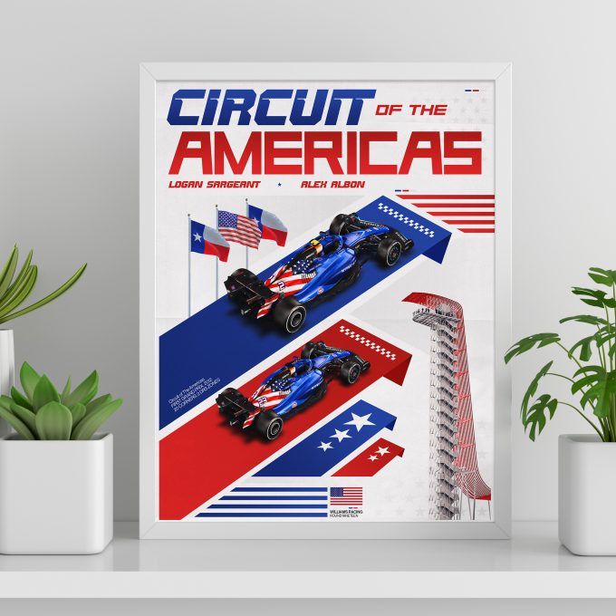 USA 2023 Williams F1 Poster