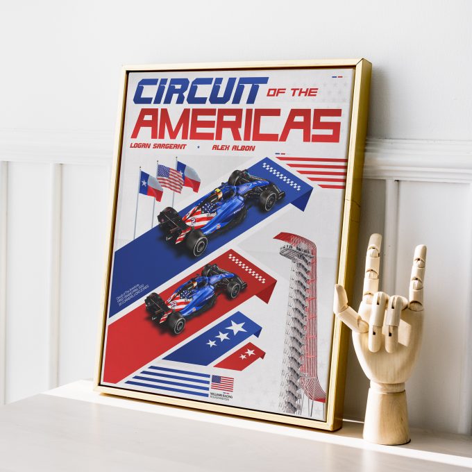 USA 2023 Williams F1 Poster