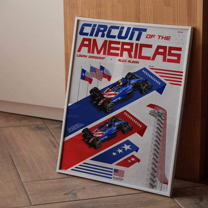 USA 2023 Williams F1 Poster