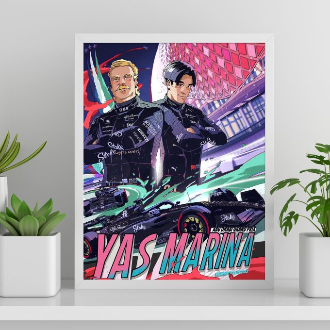 Abu Dhabi 2023 Alfa Romeo F1 Poster