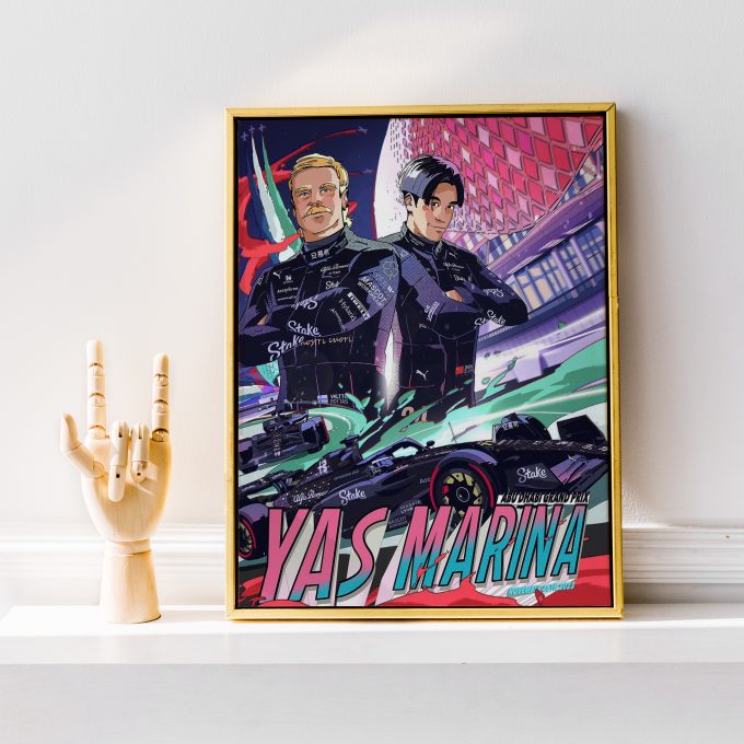 Abu Dhabi 2023 Alfa Romeo F1 Poster