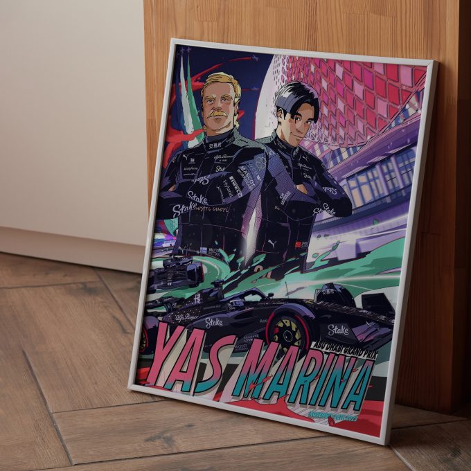 Abu Dhabi 2023 Alfa Romeo F1 Poster