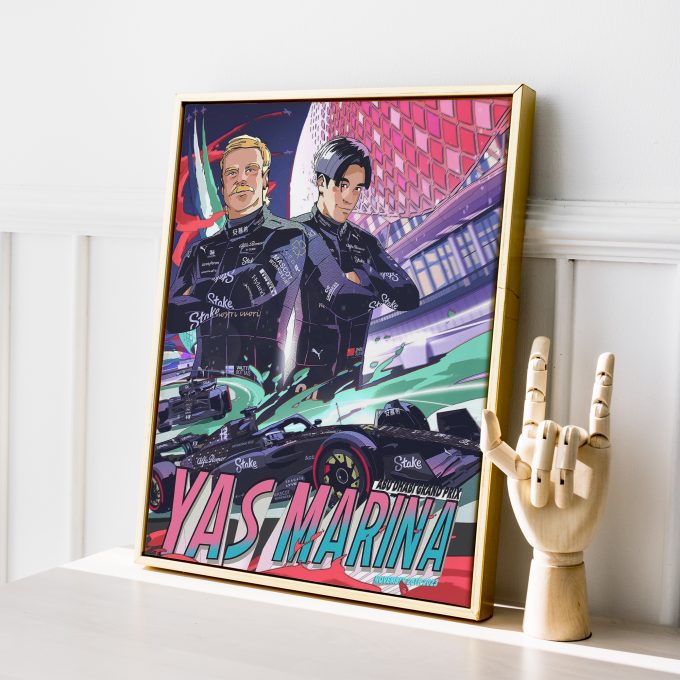 Abu Dhabi 2023 Alfa Romeo F1 Poster