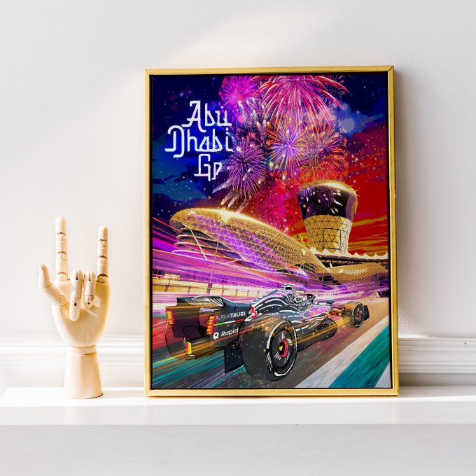 Abu Dhabi 2023 Alpha Tauri F1 Poster