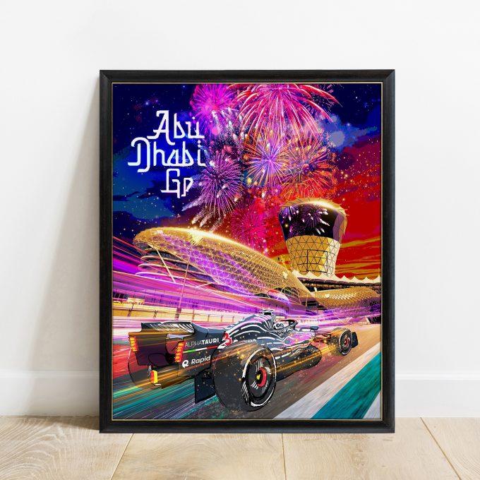 Abu Dhabi 2023 Alpha Tauri F1 Poster