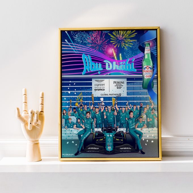 Abu Dhabi 2023 Aston Martin F1 Poster