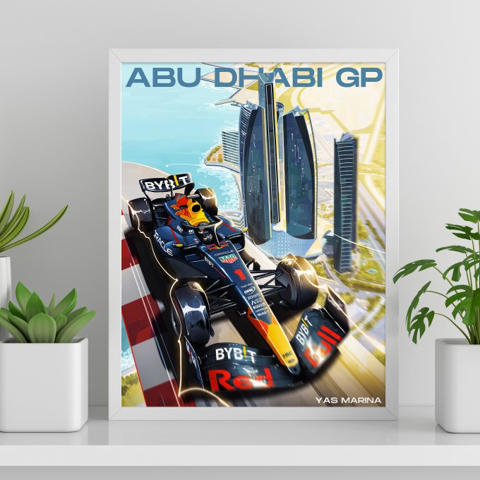 Abu Dhabi 2023 Red Bull F1 Poster
