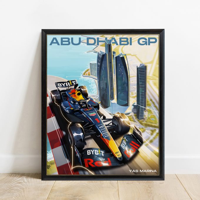 Abu Dhabi 2023 Red Bull F1 Poster
