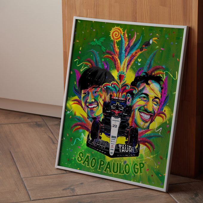 Brazil 2023 Alpha Tauri F1 Poster