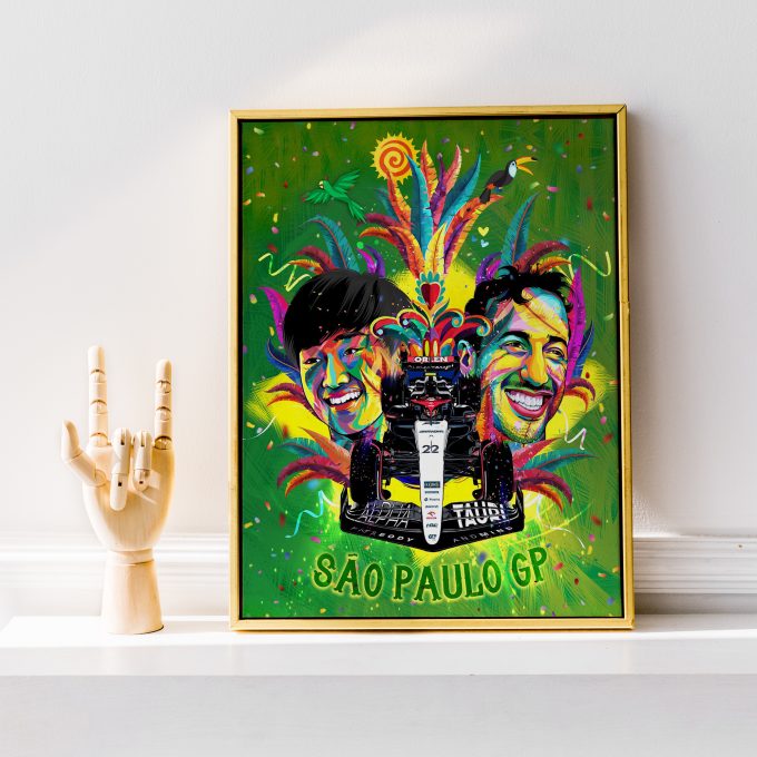 Brazil 2023 Alpha Tauri F1 Poster